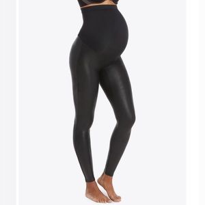 Spanx Mama Faux Leather Leggings